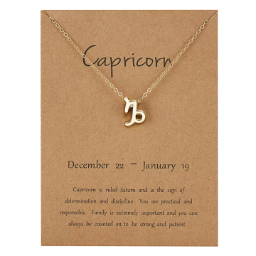 BestDeals Ogrlica astrološkog znaka Jarac, horoskopski lančić – astrologija