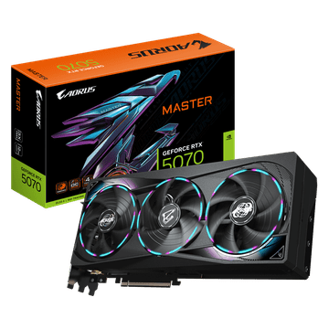 Gigabyte GeForce RTX 5070 AORUS MASTER 12G grafička kartica, 12GB GDDR7 (GV-N5070AORUS M-12GD)