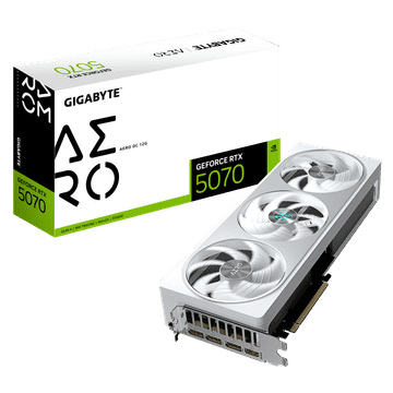 Gigabyte GeForce RTX 5070 AERO OC 12G grafička kartica, 12GB GDDR7 (GV-N5070AERO OC-12GD)