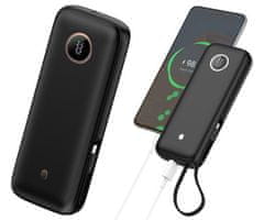 Platinet PMPB2070 punjiva baterija, 70 W, 20.000 mAh, QC3.0, PD, USB-A, USB-C, crna