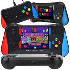 Dexxer Prijenosna igraća konzola X99 s dvostrukom baterijom od 1200 mAh + 500 igara, USB 3,5″