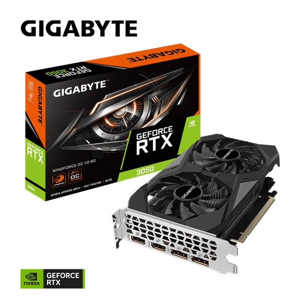 GIGABYTE RTX 3050 WINDFORCE OC V2 6G