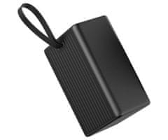 Platinet PMPB8065 punjiva baterija, 65 W, 80.000 mAh, QC3.0, PD, 4xUSB-A, 2xUSB-C, LED svjetlo, crna