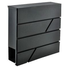 Malatec Poštanski sandučić 37 x 36,7 cm - Antracit