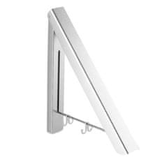 HOME & MARKER® Zidna sklopiva vješalica za odjeću, preklopna šipka za sušenje, aluminijska nosivost do 35 kg | FOLDONA Srebrna