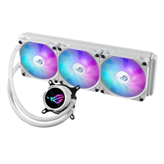 ASUS ROG Strix LC III 360 ARGB White Edition vodeno hlađenje CPU-a, tri 120 mm ROG ARGB ventilatora, Aura Sync, bijela