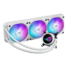 ASUS ROG Strix LC III 360 ARGB White Edition vodeno hlađenje CPU-a, tri 120 mm ROG ARGB ventilatora, Aura Sync, bijela