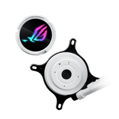 ASUS ROG Strix LC III 360 ARGB White Edition vodeno hlađenje CPU-a, tri 120 mm ROG ARGB ventilatora, Aura Sync, bijela