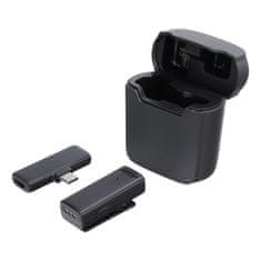 MG S11 bežični lavalier mikrofon USB-C + kućište za punjenje, crni