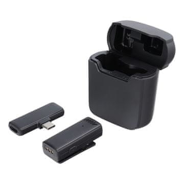 MG S11 bežični lavalier mikrofon USB-C + kućište za punjenje, crni