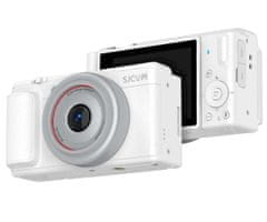 SJCAM ZV200 digitalni fotoaparat, 5K Ultra HD+, 80MP, 16x digitalni ZOOM, AUTOMATSKI fokus, 9 UNAPRIJED POSTAVLJENIH načina rada, +pribor, bijela