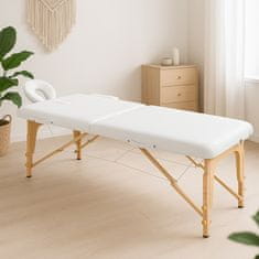 Aga Drveni masažni ležaj MR5150 Bijeli