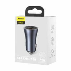 BASEUS Auto punjač 12V 24V 40W TipC TipA PD QC sivi TZCCJD-0G