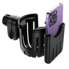 SOLFIT® Držač za čaše i telefon za bicikl, univerzalni 360° rotirajući držač za upravljač bez alata | BIKECUP