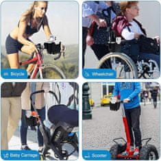 SOLFIT® Držač za čaše i telefon za bicikl, univerzalni 360° rotirajući držač za upravljač bez alata | BIKECUP