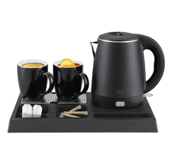 Adler Bojler AD 1387, tacna, 2x šalica, crn