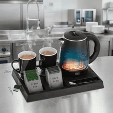 Adler Bojler AD 1387, tacna, 2x šalica, crn