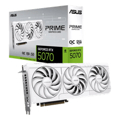 ASUS Prime GeForce RTX 5070 bijela OC grafička kartica, 12GB GDDR7 (90YV0M19-M0NA00)