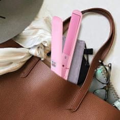 FRILLA® Mini putni ravnalnik za kosu, kompaktan uređaj za ravnanje i kovrčanje svih tipova kose (roza) | MINISTYLE