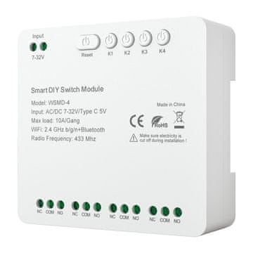 DIY AVATTO WSMD-4 32V pametni DIY modul prekidača, 4-kanalni
