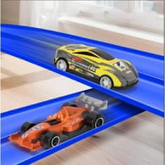 JOJOY® Staza za autiće s 4 autića, dječja utrkivačka staza 5 m, automobilska trkaća pista | BLUETURBO