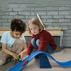 JOJOY® Staza za autiće s 4 autića, dječja utrkivačka staza 5 m, automobilska trkaća pista | BLUETURBO