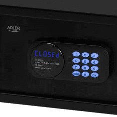 Adler Elektronski sef sa šifrom i motoriziranom bravom AD 1045