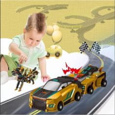 JOJOY® Magnetska igračka automobil-dinosaur za djecu 5–14 godina | ROARWHEEL, zlatna