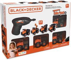 Black+Decker SET OD 4 VOZILA ZA RASTAVLJANJE+BATERIJSKI ODVIJAČ STT014-S4-BD
