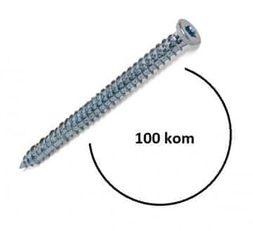 DISTYK Turbo Vijci 7,5 x 102mm (100 kom) – TX30, za beton i zid