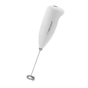 Esperanza Esperanza LATTE EKF001W Ručni pjenjač mlijeka, bijeli, inox metlica