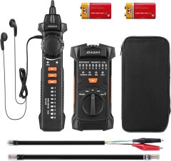 Nikcorp Višenamjenski tragač parica i tester mrežnih kabela za brzo lociranje LAN RJ45 i RJ11 vodova s LED svjetiljkom i slušalicama