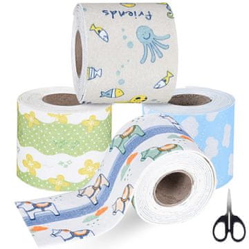 Nikcorp Vodootporna brtvena traka za kuhinju i kupaonicu, samoljepljiva zaštita od plijesni, periva, 4 komada, višebojna, 280x8 cm