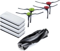 Nikcorp Set zamjenskih dijelova za robotski usisavač, 4x bočna četka, 4x HEPA filter, 1x središnji valjak, za Eternal Laser