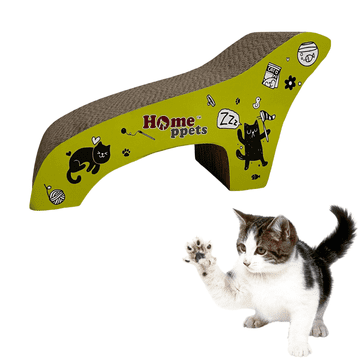 Nikcorp Grebalica za mačke kartonska, ležaljka za oštrenje kandži i odmor, štiti namještaj, s mačjom metvicom, 47x17x25 cm