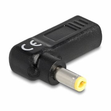 Delock adapter USB TipC napajanje za prijenosno računalo 60W DC 5,5 fi x 2,5mm kutni