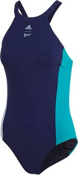 Nikcorp Ženski jednodijelni kupaći kostim za plivanje, otporan na klor, udoban za trening, visoki izrez, veličina 38 E