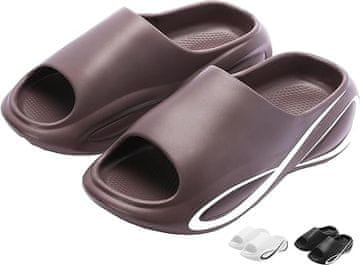 Nikcorp Unisex sandale od EVA materijala, jastučaste i udobne, vodootporne za plažu i bazen, s masažnim uloškom, smeđe, 36 EU-37 EU