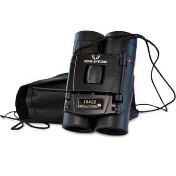 Nikcorp Mini dalekozor sklopivi s 10x povećanjem za promatranje ptica, lagan i kompaktan, s podešavanjem dioptrije, crni