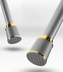 Nikcorp Teleskopska karniša bez bušenja, rastezljiva šipka za zavjese 87-120 cm, stezni mehanizam, nehrđajući čelik, siva Ø32 mm