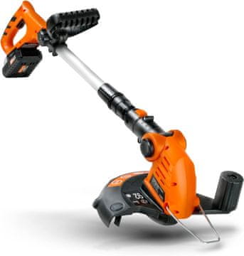 Nikcorp Akumulatorski trimer za travu i rubove 2u1, 20V, lagan i ergonomski, teleskopska ručka, automatska glava, 26cm, zeleni