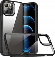 Nikcorp Zaštitna maskica za iPhone 12 Pro Max, kristalno prozirna TPU futrola s podignutim rubovima za zaštitu kamere i ekrana