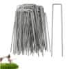 Nikcorp Pocinčana sidra za zemlju 20 kom, klinovi za pričvršćivanje folije, agrotekstila, šatora, 30 cm x 4 mm, srebrni