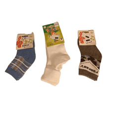 Nikcorp Set od 3 para čarapa za bebe, tople i udobne, pamučne, izdržljive, za dječake, sive, bijele i plave boje