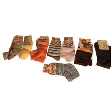 Nikcorp Dječje čarape set 8 pari, tople i udobne za svaki dan, mekane i elastične, razne boje i uzorci, veličina 17-18 cm