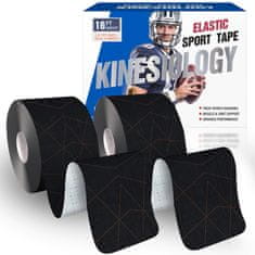Nikcorp Kineziološka traka za sportaše 2 kom, potpora za mišiće i zglobove, vodootporna i prozračna, 5 cm x 5 m, razne boje