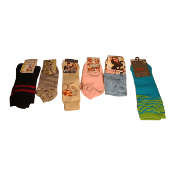 Nikcorp Dječje čarape set 6 pari, tople i udobne za svaki dan, mekane i elastične, razne boje i veličine