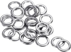 Nikcorp Set za ribolov 1475 kom, prstenovi i udice, nehrđajući čelik, za slatkovodni i morski ribolov, srebrni