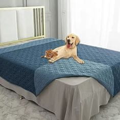 Nikcorp Podloga za pse, vodootporna i periva, dvostrana zaštitna prostirka za kauč, krevet i auto, siva, 173x203 cm