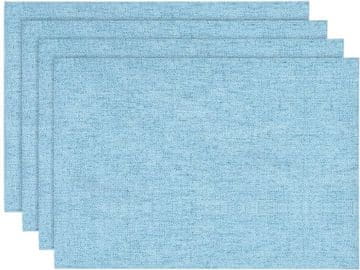 Nikcorp Podmetači za stol set 4 komada, perivi u perilici, zaštita od mrlja i topline, za blagovaonicu i terasu, svijetloplavi 30x45 cm